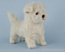 The artistic Coco, handmade figurine of Maltese puppy.