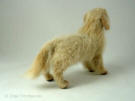 Golden Retriever handmade of wool (baby alpaca coat), rear view