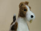 Wire Fox Terrier handmade of wool,  Olga Timofeevski