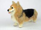 Needle felted figurine of Pembroke Welsh Corgi