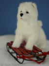 Joy the Samoyed puppy needle felted,  Olga Timofeevski