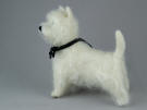 Westie "Freddie", soft sculpture by Olga Timofeevski