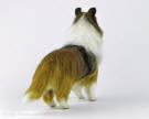 Collie the dog needle felted figurine, facing back
