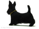 Freddie the Scottish Terrier handmade of wool,   Olga Timofeevski