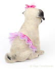 Felted sculpture of pug Olivia  Olga Timofeevski