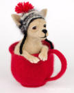 Monette the needle felted Chihuahua  Olga Timofeevski