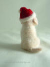 Golden Retriver pup, felted Christmas dog, facing back